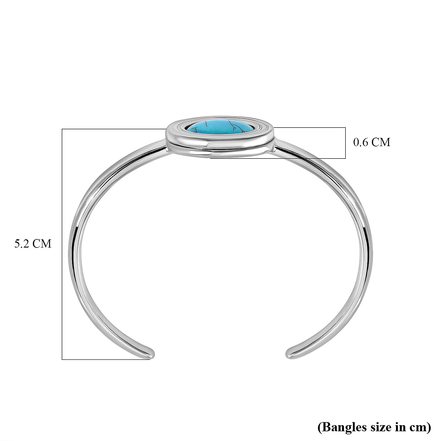 One Time Closeout Deal - Set Of 7 Stones - Interchangeable Multi Gemstone Cuff Bangle (Size - 7) 59.50 Ct.