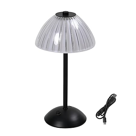 Table Lamp (Size - One Size) - Transparent & Black