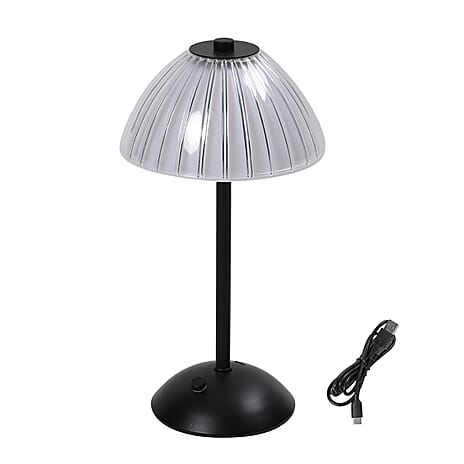 Table Lamp (Size - One Size) - Transparent & Black