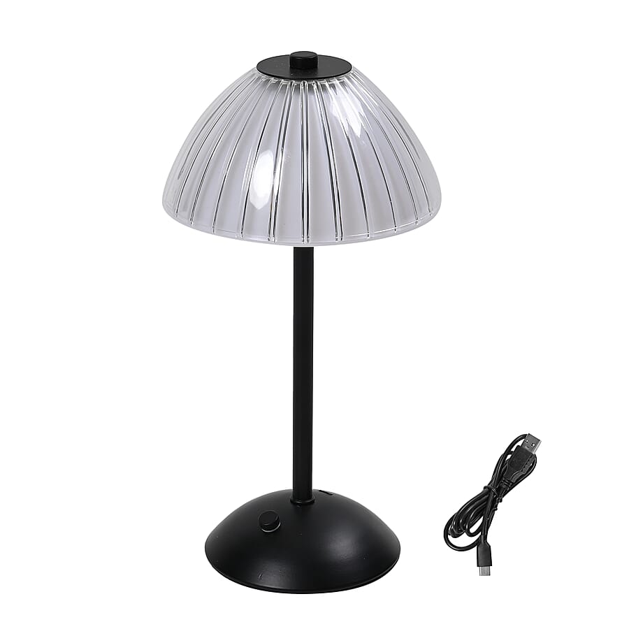 Table Lamp (Size - One Size) - Transparent & Black