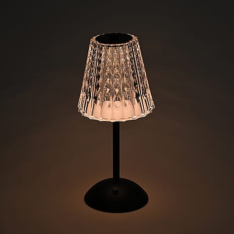 Table Lamp (Size - One Size) - Transparent & Black