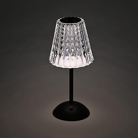 Table Lamp (Size - One Size) - Transparent & Black