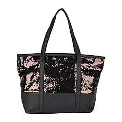 Sequin Tote Bag (Size 45x14x29 cm) - Champagne