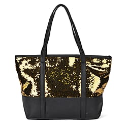 Sequin Tote Bag (Size 45x14x29 cm) - Champagne