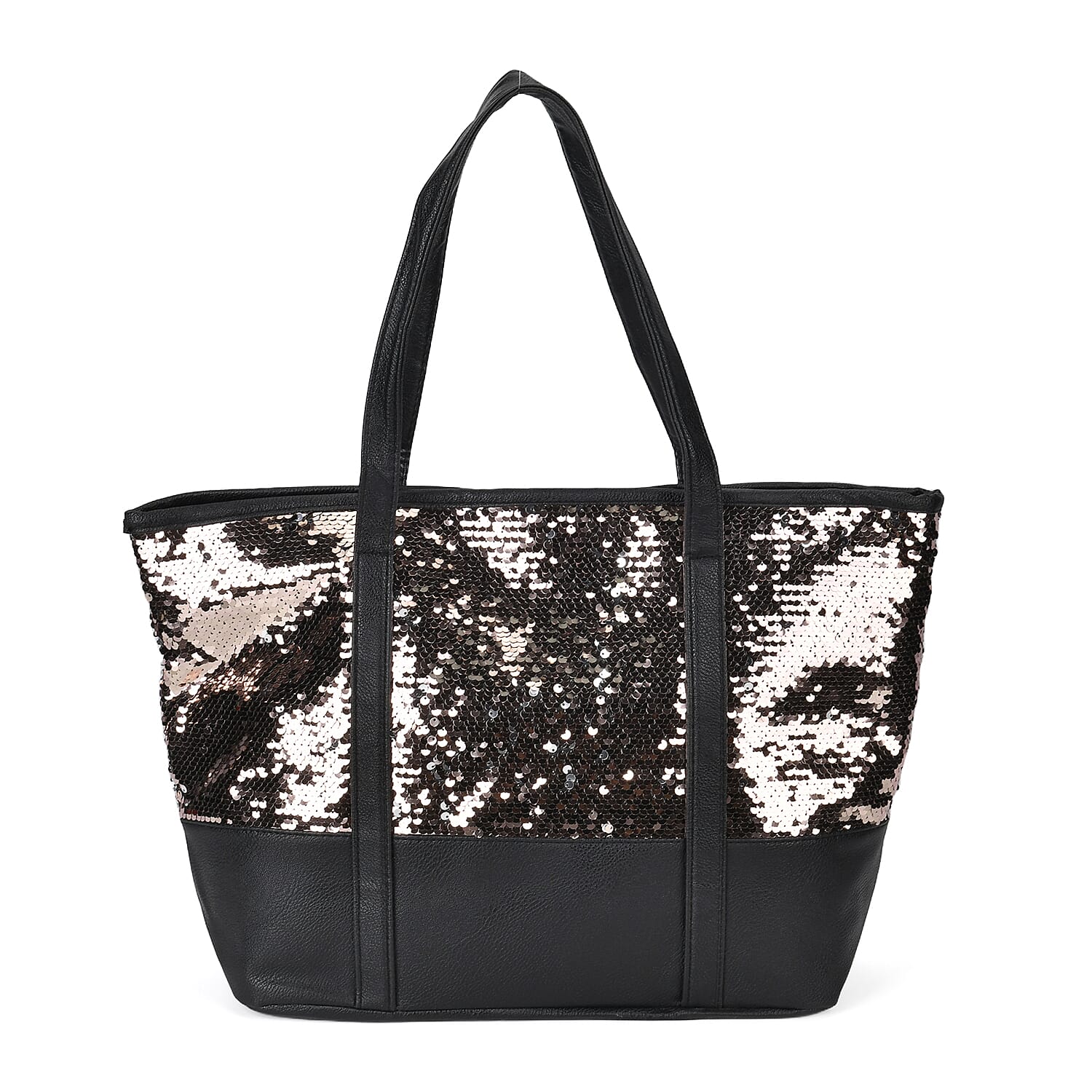 Sequin Tote Bag (Size 45x14x29 cm) - Champagne