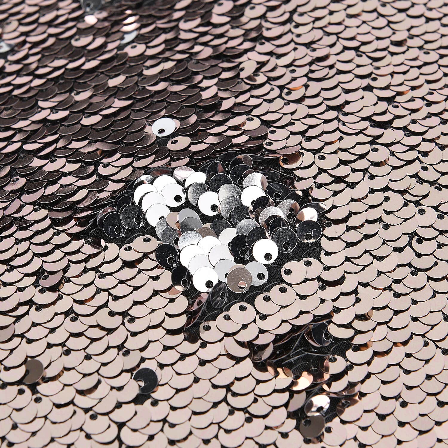 Sequin Tote Bag (Size 45x14x29 cm) - Champagne