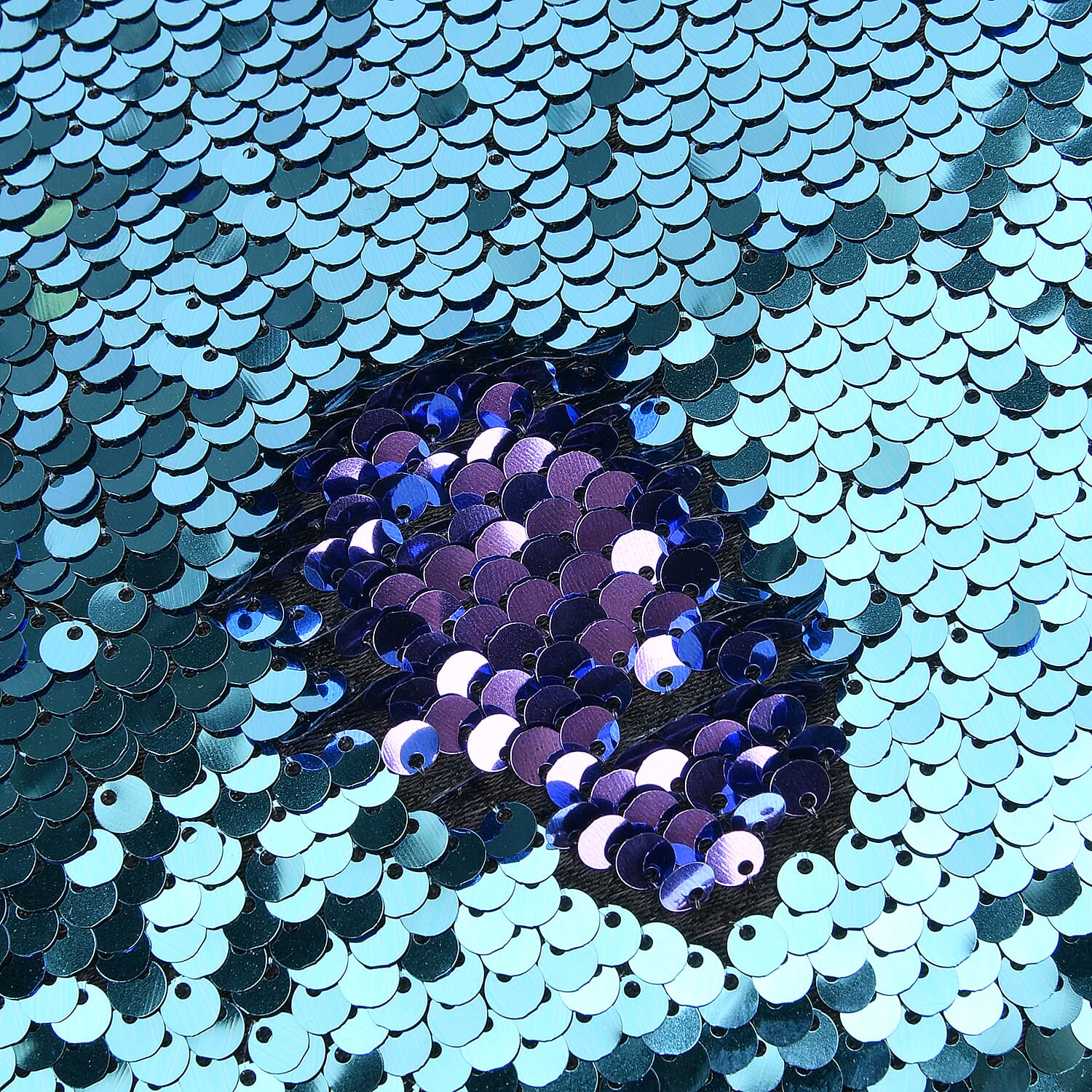 Sequin Tote Bag (Size 45x14x29 cm) - Teal