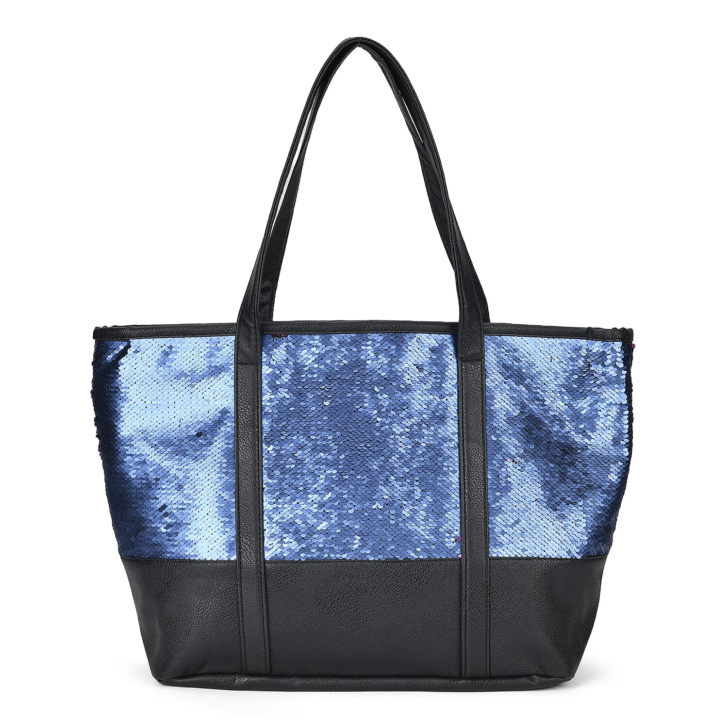 Sequin Tote Bag (Size 45x14x29 cm) - Blue
