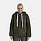 La Marey Plush Hoodie with Button