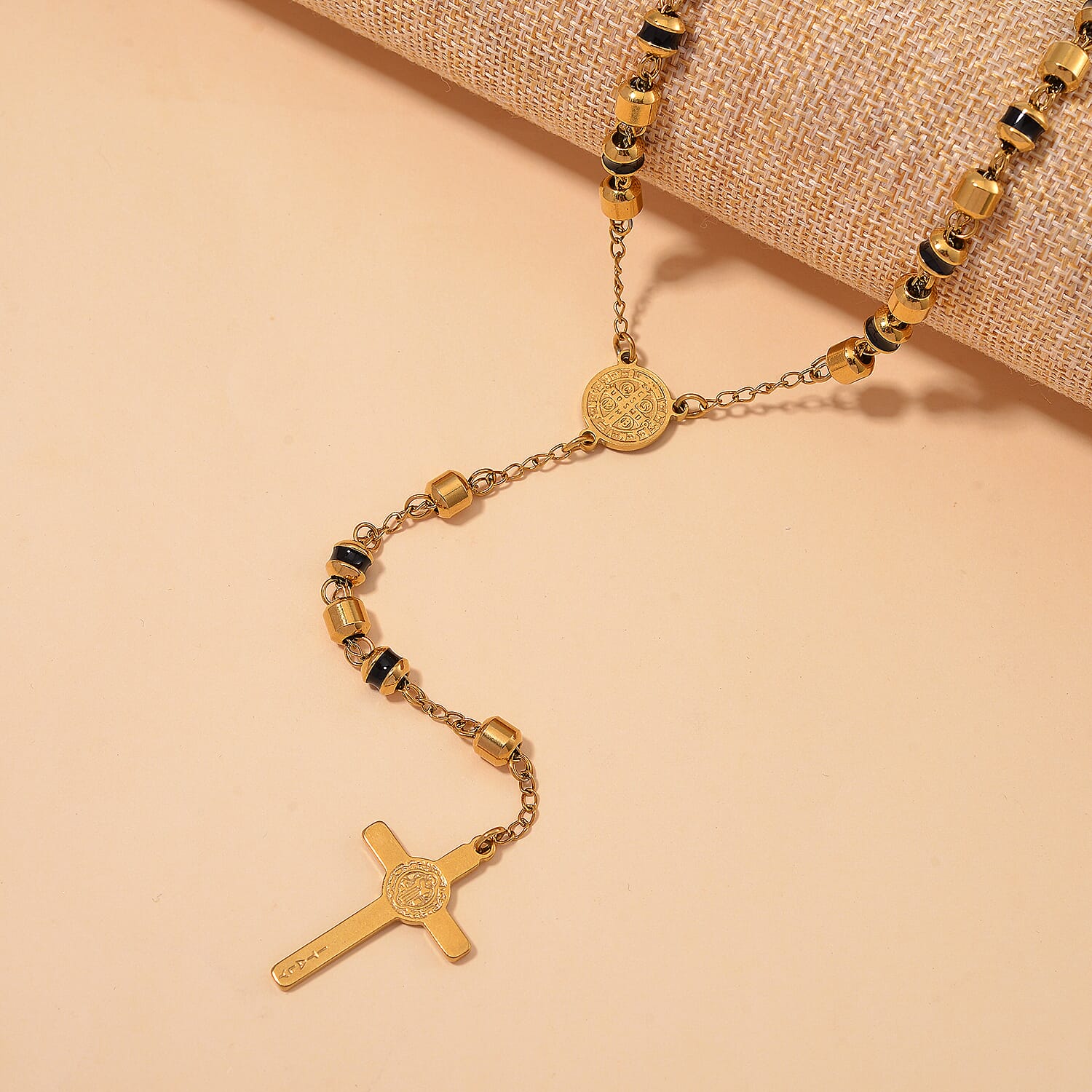 Close Out Deal - Black Enamel Necklace (Size - 26)