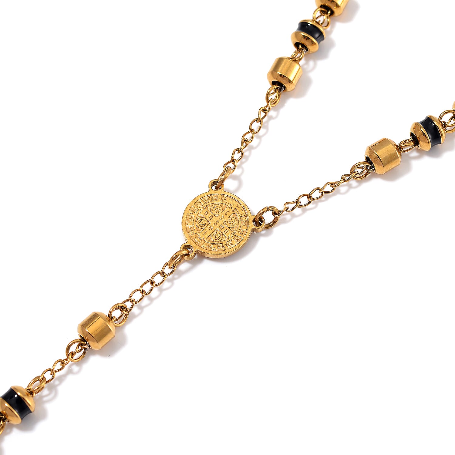 Close Out Deal - Black Enamel Necklace (Size - 26)