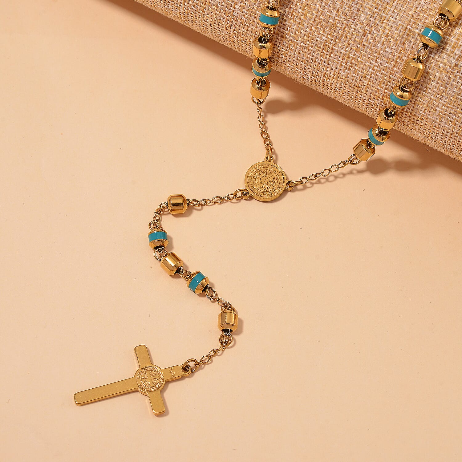 Close Out Deal- Blue Enamel Necklace (Size - 26)