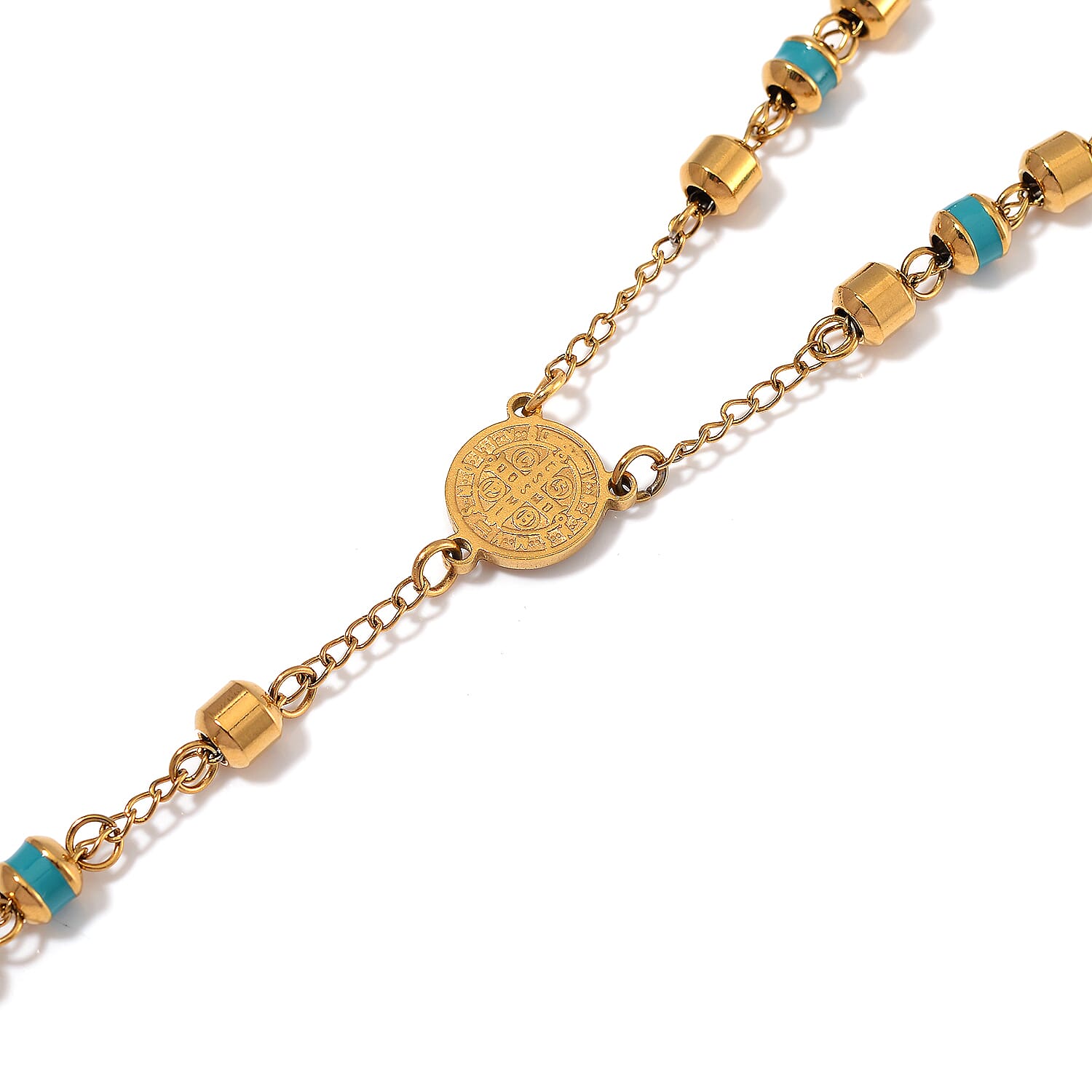 Close Out Deal- Blue Enamel Necklace (Size - 26)
