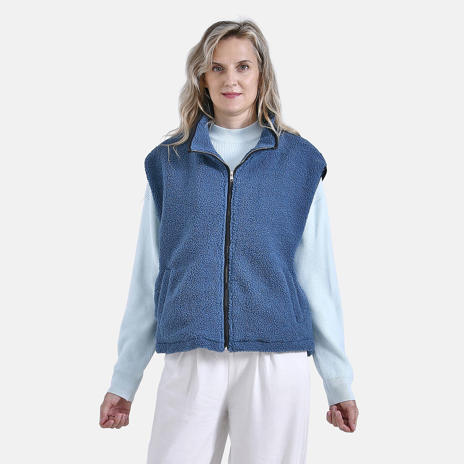 Maisi-Patterned-Vest-Waistcoat-Size-S-M-Green-Green