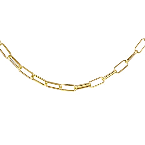 JCK Vegas Closeout - 9K Yellow Gold Paper Clip Necklace (Size - 18),  Gold Wt. 5.5 Gms
