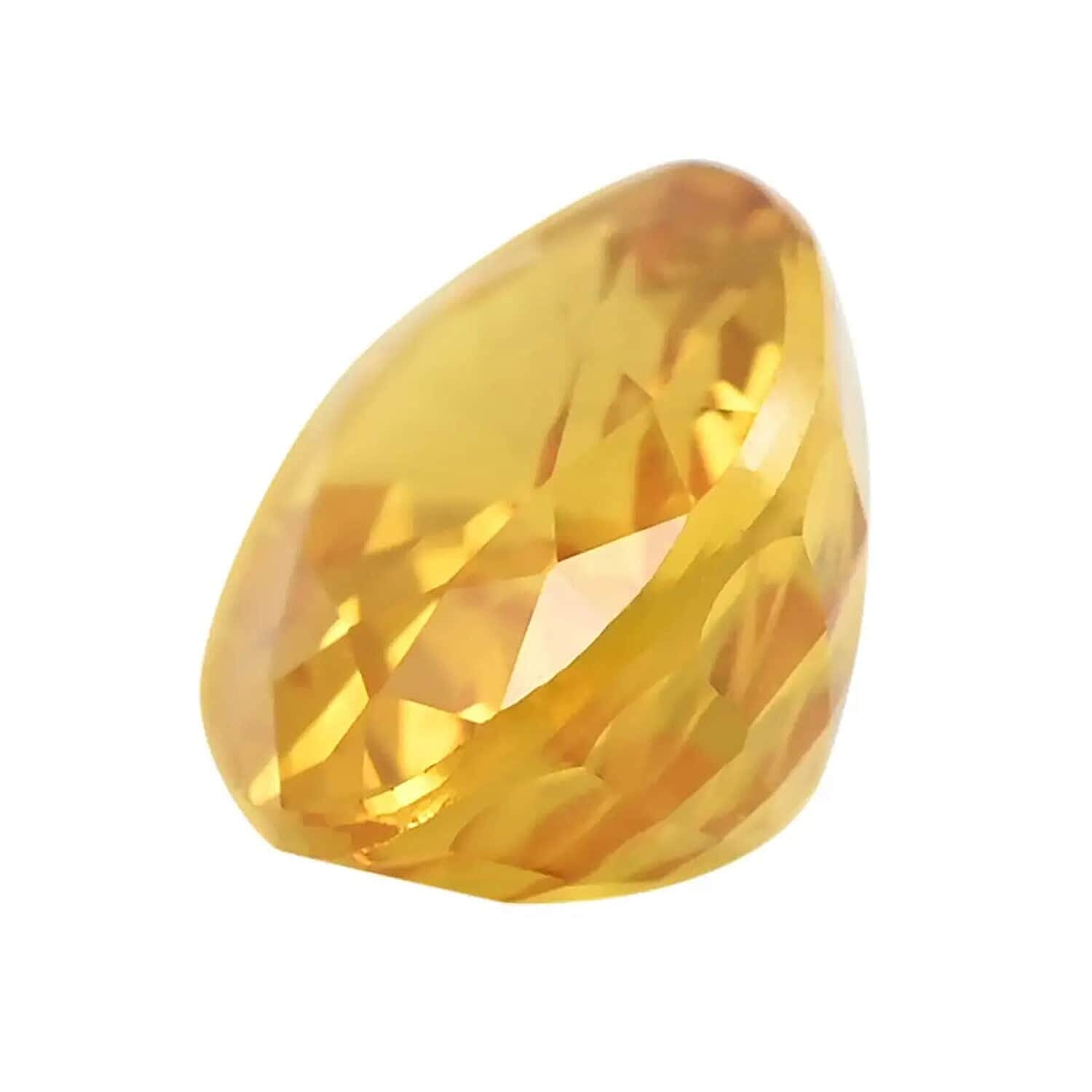 AAAA Madagascar Yellow Sapphire Oval 7x5 mm Gemstone