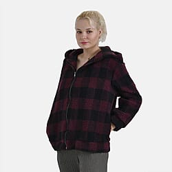 La Marey Polyester Plaid Coat