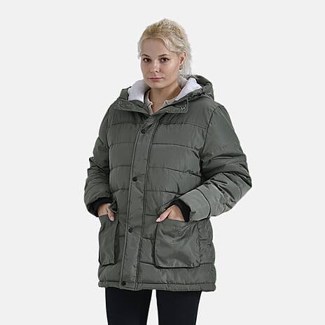La Marey Windbreaker Padded Jacket (Size 16 to 18) - Green