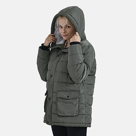 La Marey Windbreaker Padded Jacket (Size 16 to 18) - Green