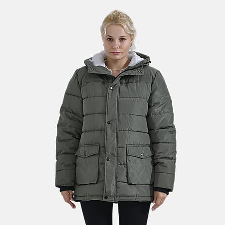 La Marey Windbreaker Padded Jacket (Size 16 to 18) - Green