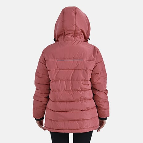La Marey Windbreaker Padded Jacket (Size 8 to 10) - Coral