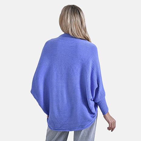 Styled by Oversized Batwing Sleeve Cardigan (One Size) - Purple