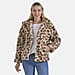 La Marey Leopard Pattern Plush Jacket