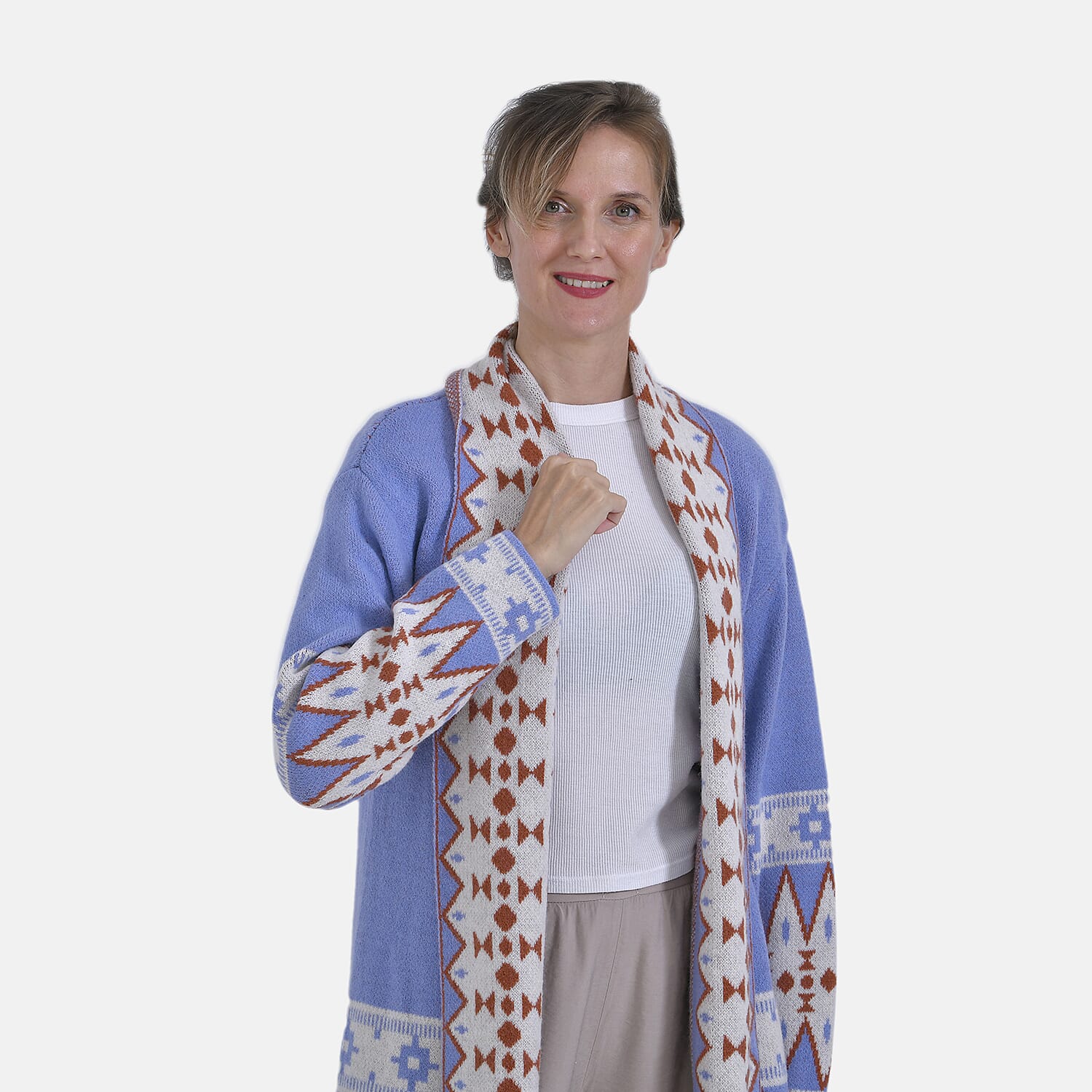 La Marey Bohemian style Solid Cardigan (8-20) - Purple La Marey Bohemian style Solid Cardigan (8-20) - Purple