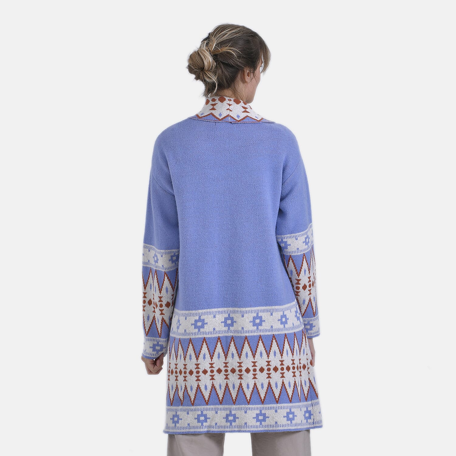 La Marey Bohemian style Solid Cardigan (8-20) - Purple La Marey Bohemian style Solid Cardigan (8-20) - Purple
