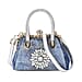 Classic Crystal Embellished Crossbody Bag (Size 28x14x20 cm) - Blue