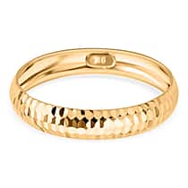 Royal Bali Collection - 9K Yellow Gold Diamond Cut Band Ring