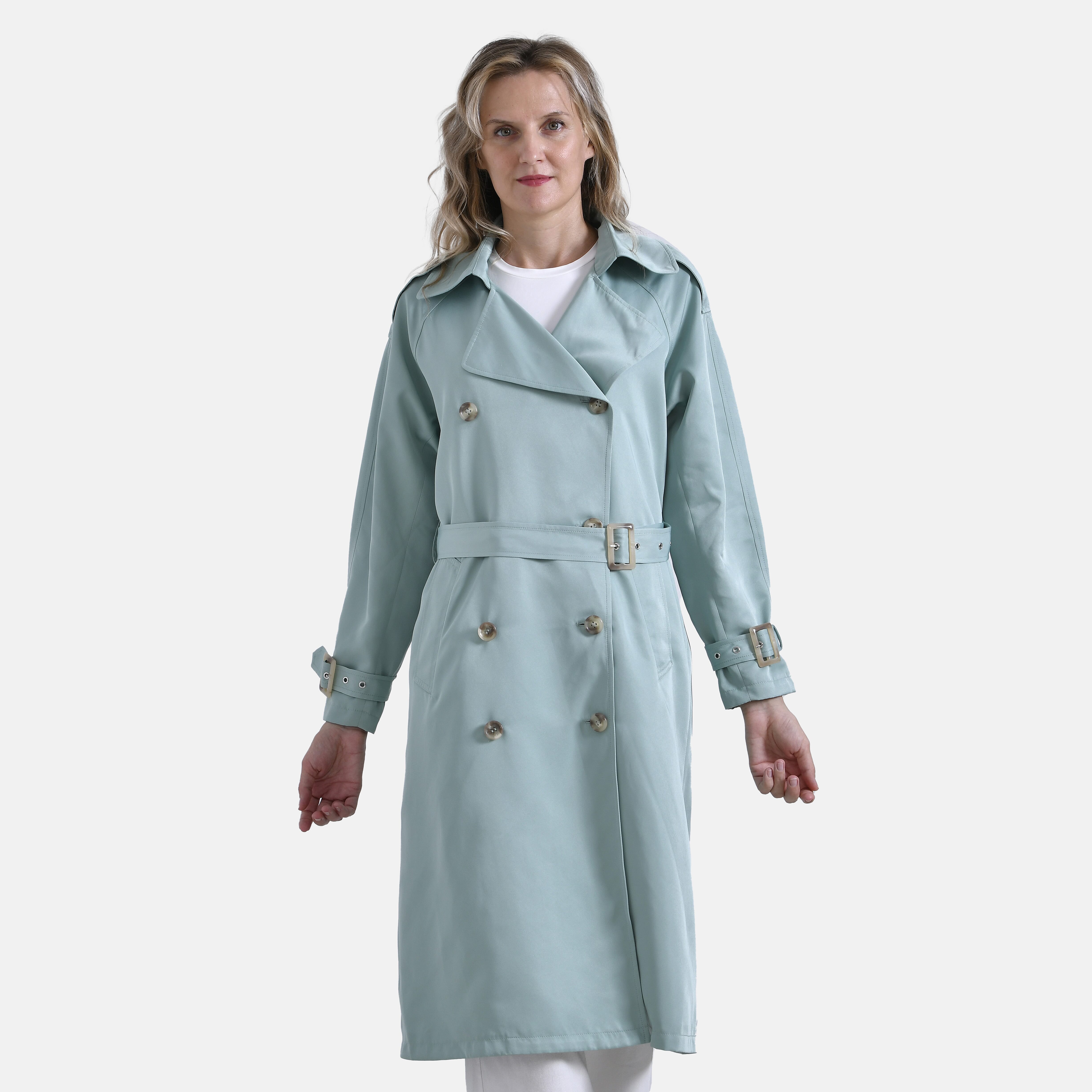 La Marey Trench Coat (Size-S) - Green