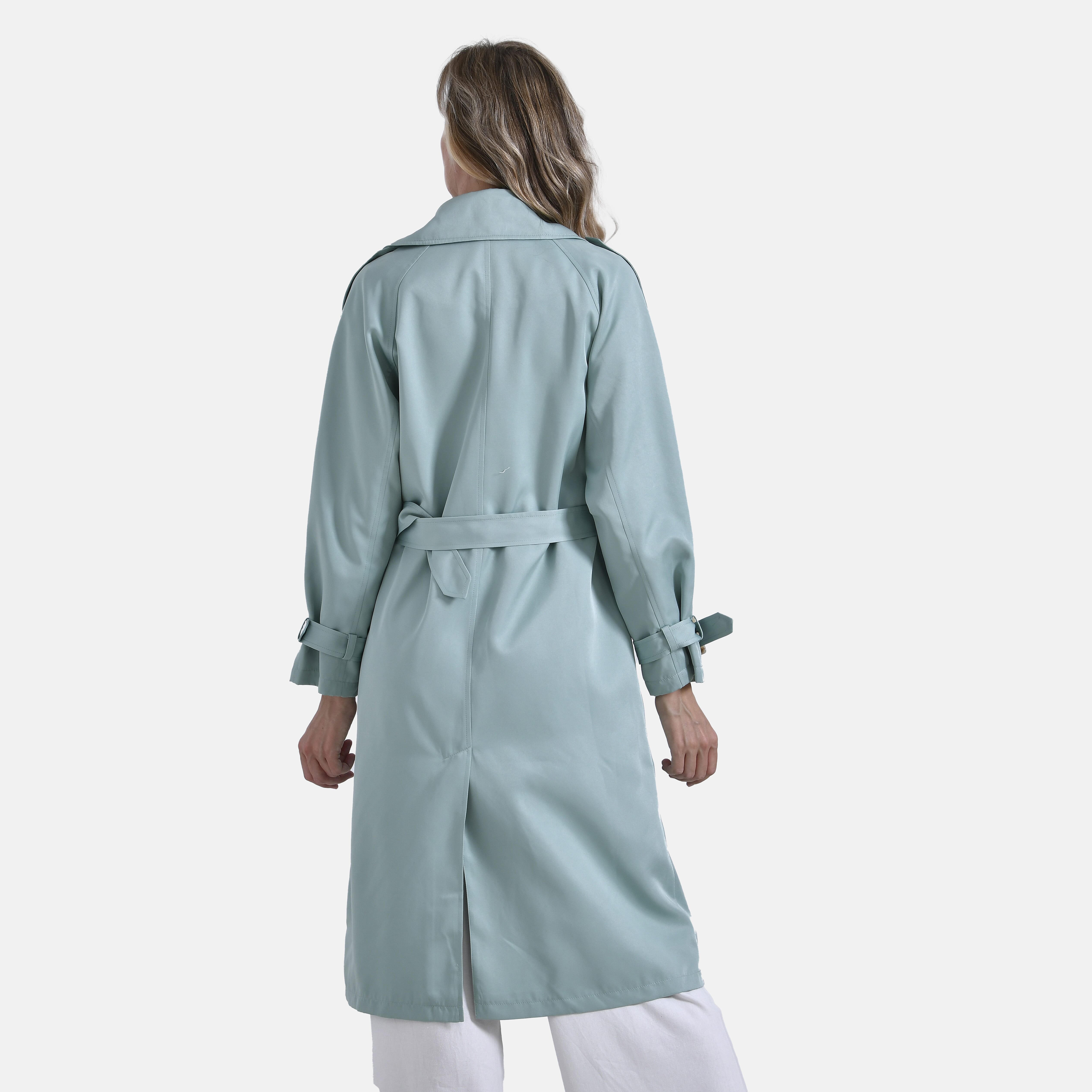 La Marey Trench Coat (Size-S) - Green