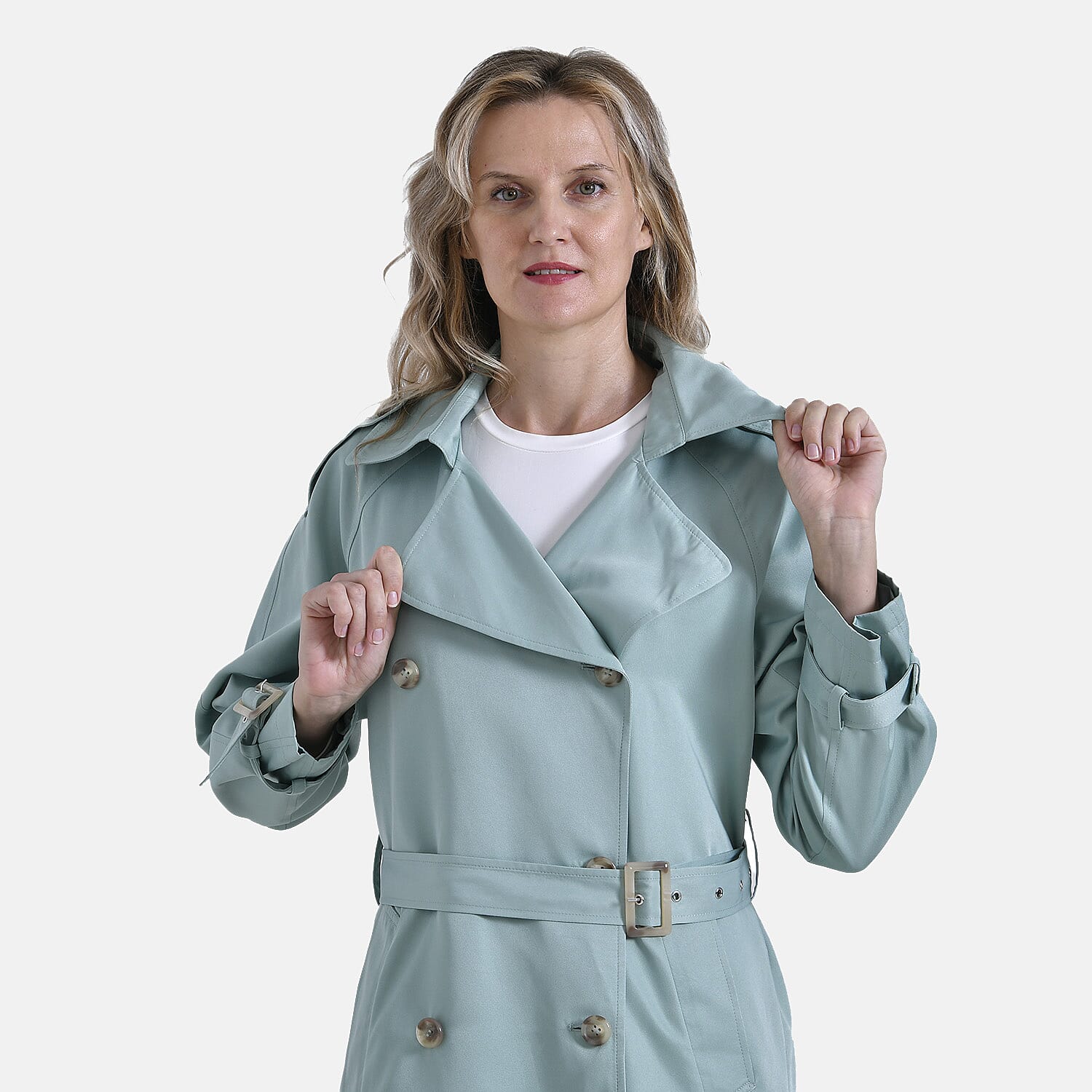 La Marey Trench Coat (Size-S) - Green