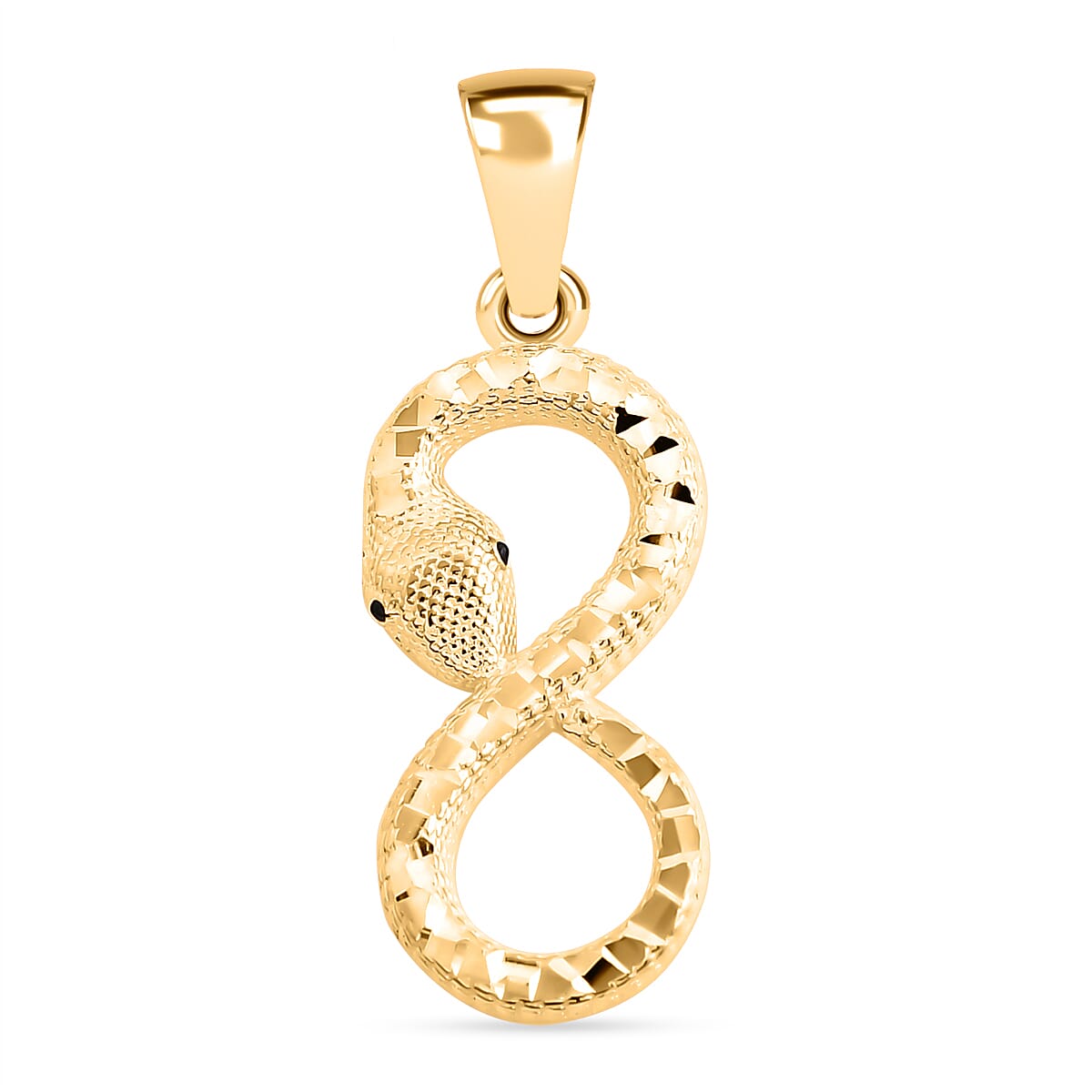 JCK Vegas Closeout - 9K Yellow Gold Designer Serpantine Pendant