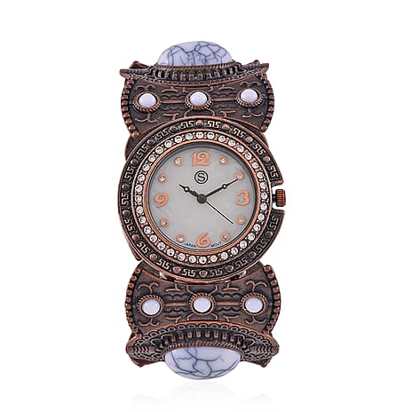 Santa Fe Style Limited Edition Bangle Watch With Mother of Pearl Dial