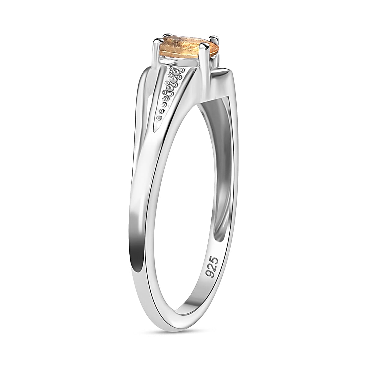 Solitaire  Ring in Sterling Silver