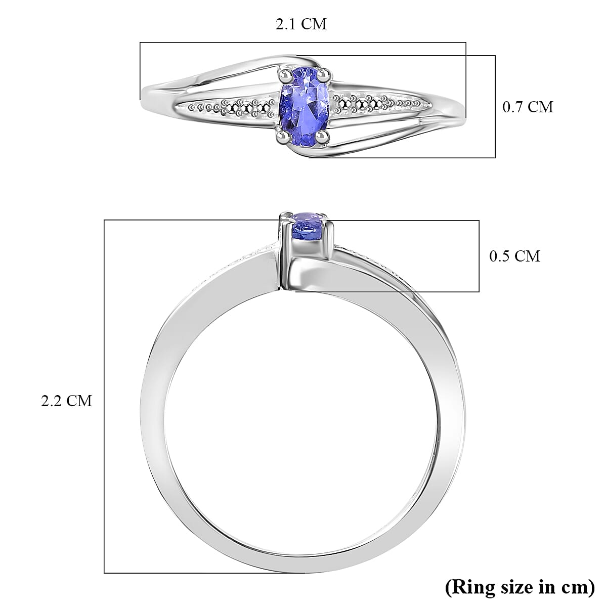 Solitaire  Ring in Sterling Silver