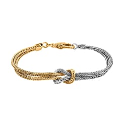 Royal Bali Collection - Designer Inspired Sterling Silver Knot Bracelet (Size - 7.5)