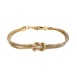 Royal Bali Collection - Designer Inspired Sterling Silver Knot Bracelet (Size - 7.5)