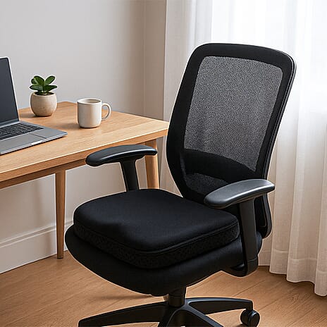 Homesmart Cooling Gel Honeycomb Seat Cushion For Back Relief and Max Comfort (Size 41.5x36 cm)