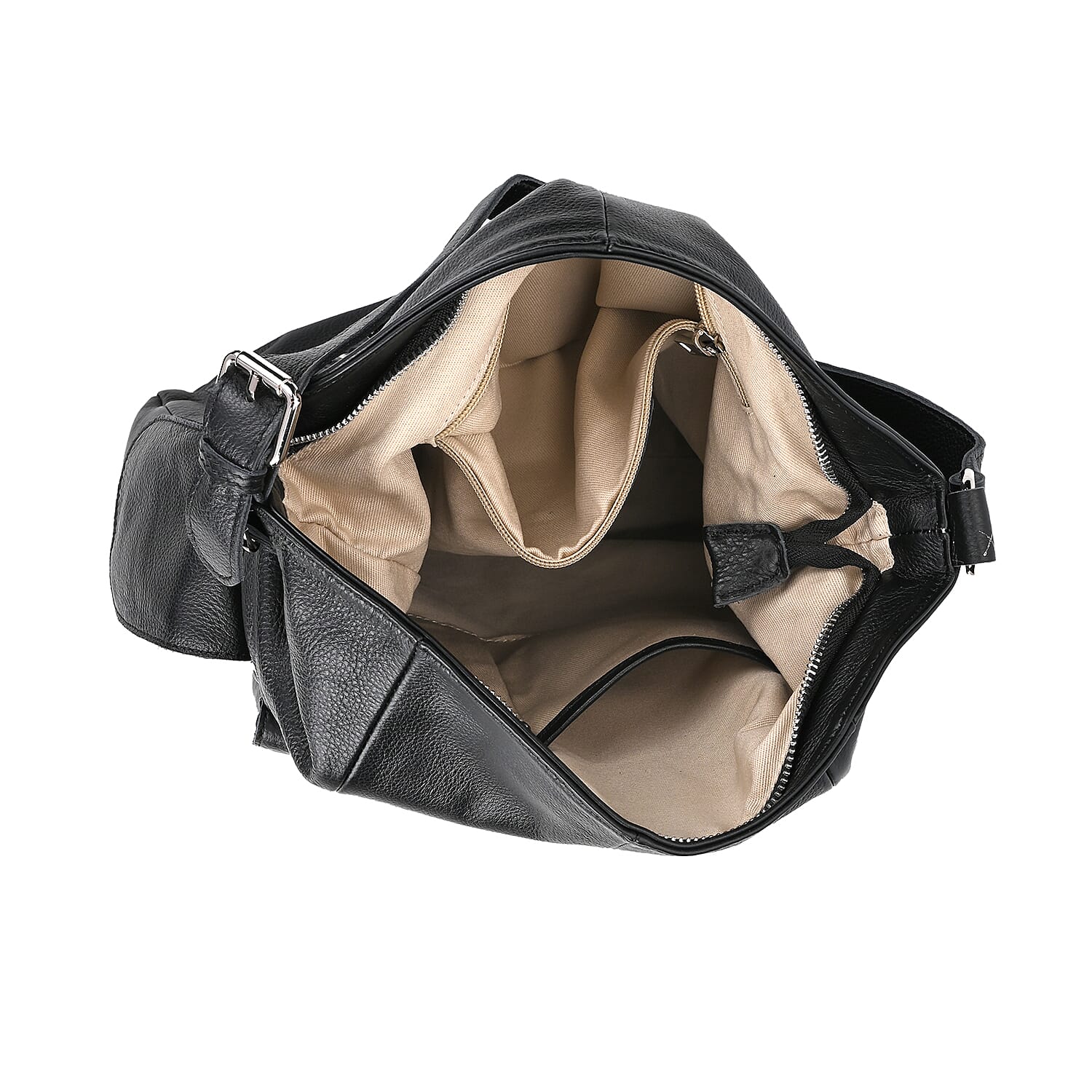 The Sumptuous Collection - Genuine Leather Crossbody Bag - Black The Sumptuous Collection - Genuine Leather Crossbody Bag - Black