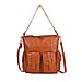 Italy Retro Noble Collection Genuine Leather 2 in 1 Crossbody Bag with Shoulder Strap