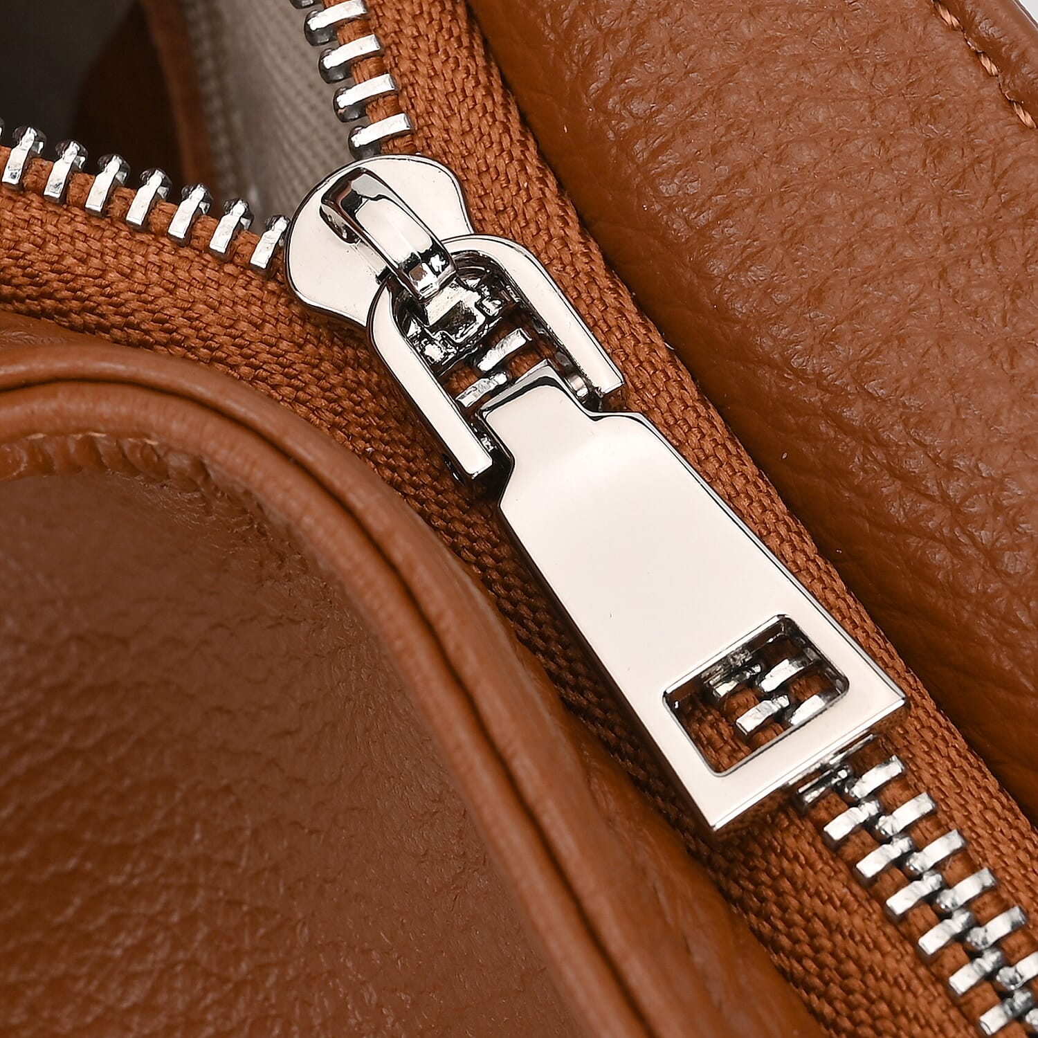 The Sumptuous Collection - Genuine Leather Crossbody Bag  - Brown