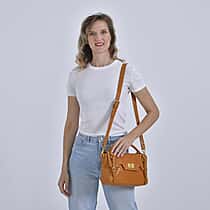 Italy Retro Noble Collection Genuine Leather Crossbody Bag