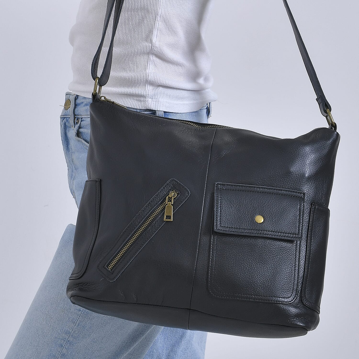 Italy Retro Noble Collection - Genuine Leather Crossbody Bag 