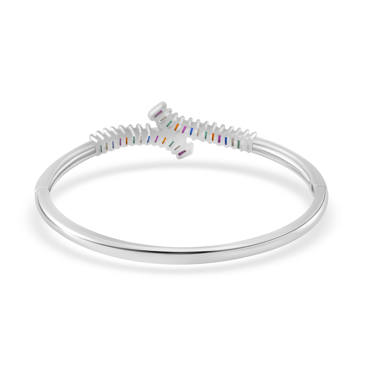 Multi Color Crystal  Bangle  (Size 7.5)