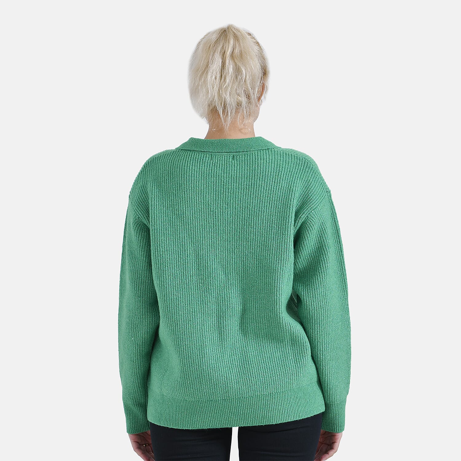 La Marey V-Neck Polo Sweater