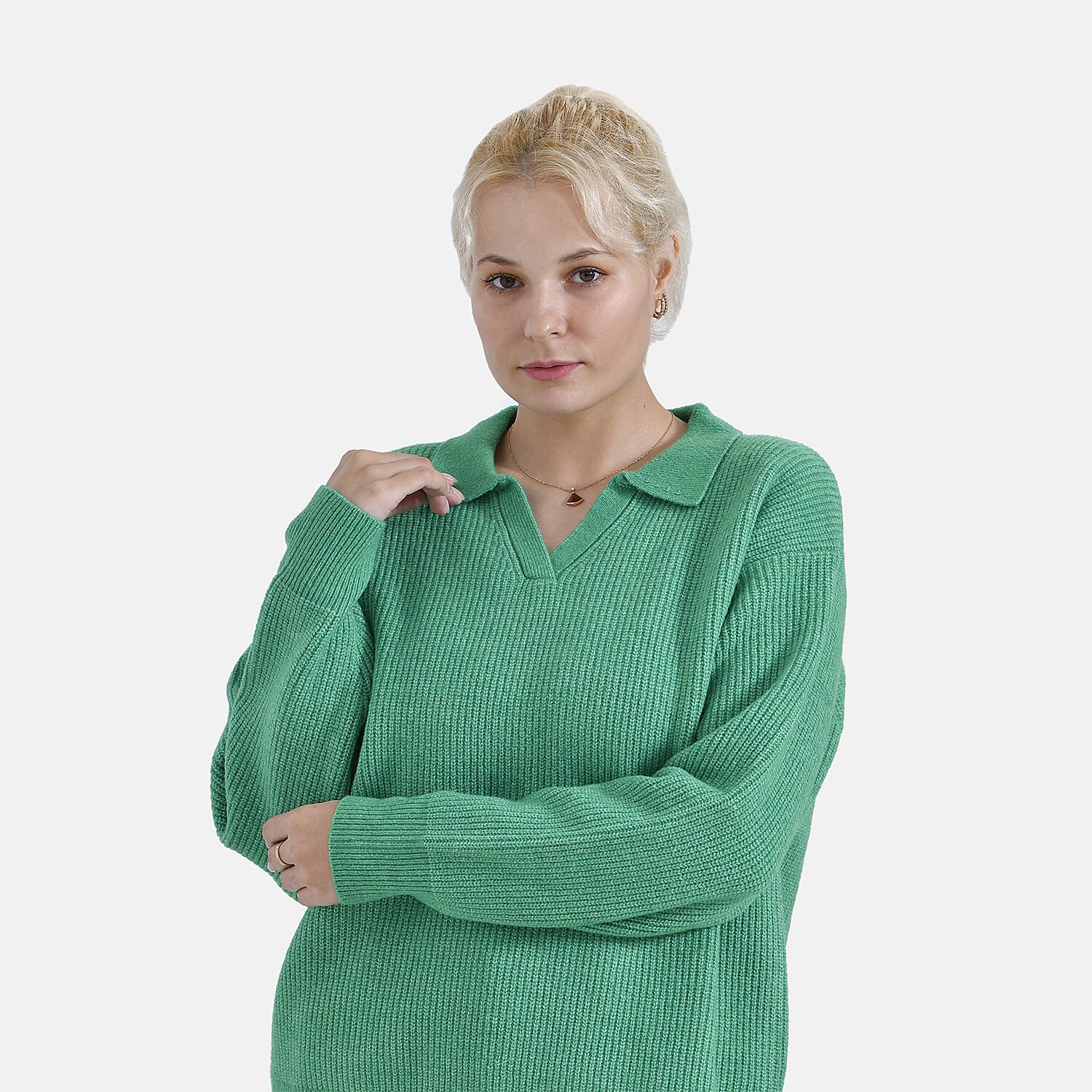 La Marey V-Neck Polo Sweater