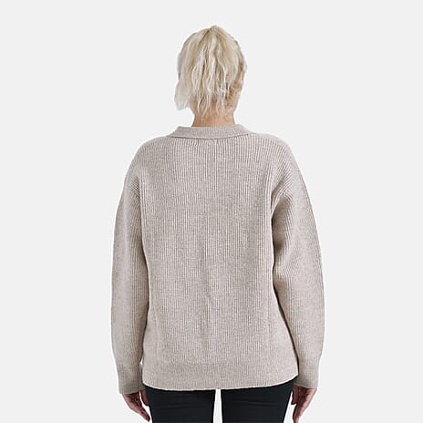La Marey Polo Jumper (Size 20 to 22) - Beige